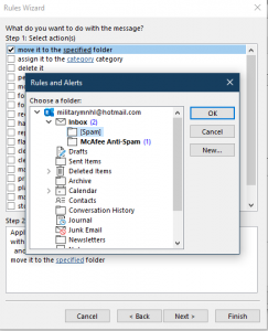 Documentation - Outlook Spam Rules 21