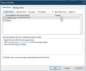 Documentation - Outlook Spam Rules 22